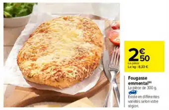 Carrefour Fougasse Emmental offre
