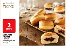 Auchan 4 BEIGNETS FOURRÉS offre