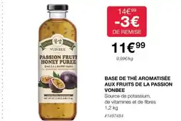 Costco BASE DE THÉ AROMATISÉE AUX FRUITS DE LA PASSION VONBEE offre