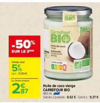 Carrefour Huile De Coco Vierge Carrefour Bio offre