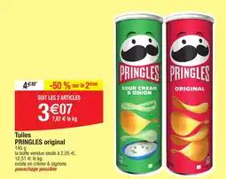Migros Tuiles PRINGLES original offre