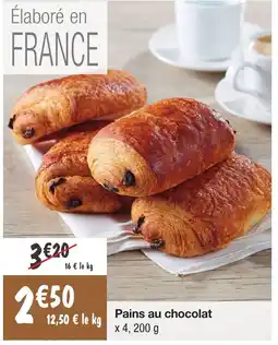 Migros Pains au chocolat x 4, 200 g offre