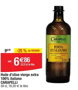 Migros Huile d'olive vierge extra 100% italiano CARAPELLI offre