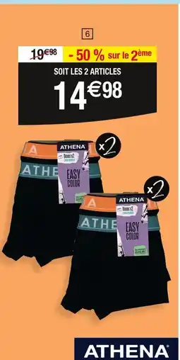 Cora x Carrefour ATHENA BOXERS offre