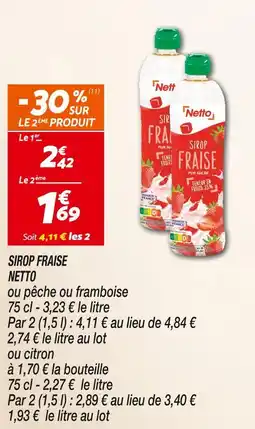 Netto NETTO SIROP FRAISE offre
