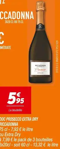 Netto RICCADONNA DOC PROSECCO EXTRA DRY offre
