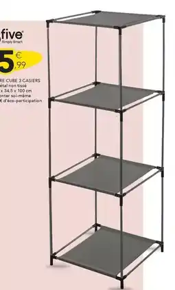 Stokomani 5five - l'étagère cube 3 cases offre