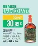 Match Don papa - masskara 40°. 70 cl offre