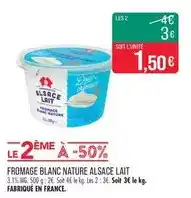 Match Alsace lait - fromage blanc nature offre