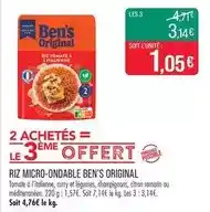 Match Ben's original - riz micro-ondable offre