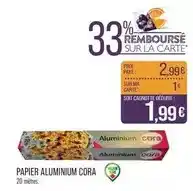 Match Cora - papier aluminium offre