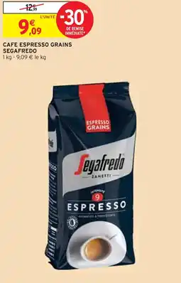 Intermarché SEGAFREDO CAFE ESPRESSO GRAINS offre