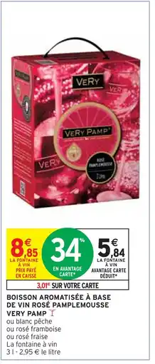 Intermarché VERY PAMP BOISSON AROMATISÉE À BASE DE VIN ROSÉ PAMPLEMOUSSE offre