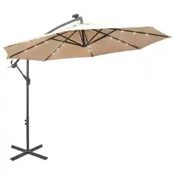 Jardiland Parasol déporté Ø 300 cm avec éclairage LED - vidaXL offre