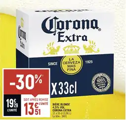 Spar CORONA EXTRA BIÈRE BLONDE 4,5% VOL offre