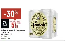 Spar LA GOUDALE BIÈRE BLONDE À L’ANCIENNE 7,2% VOL offre
