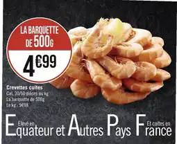 Casino Supermarchés Crevettes cuites offre