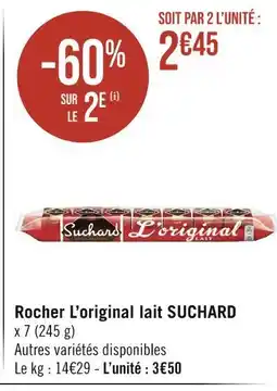 Casino Supermarchés SUCHARD Rocher L'original lait offre