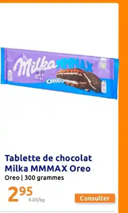 Action Milka Tablette de chocolat MMMAX Oreo offre