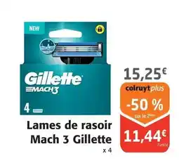 Colruyt Gillette - lames de rasoir mach 3 offre