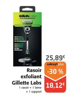 Colruyt Gillette - rasoir exfoliant labs offre