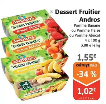 Colruyt Andros - dessert fruitier offre