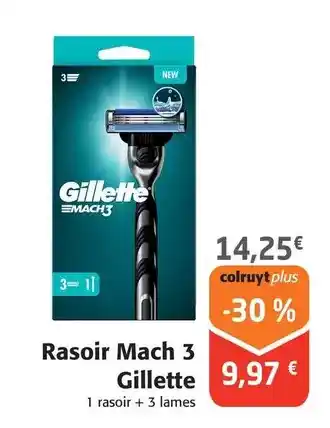 Colruyt Gillette - rasoir mach 3 offre