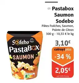 Colruyt Sodebo - pastabox saumon offre