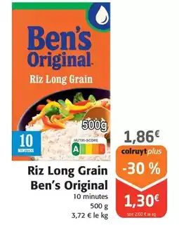 Colruyt Ben's original - riz long grain offre