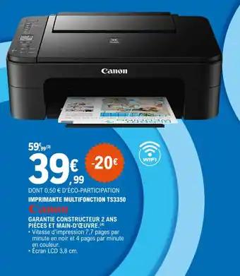 E.Leclerc IMPRIMANTE MULTIFONCTION TS3350 offre
