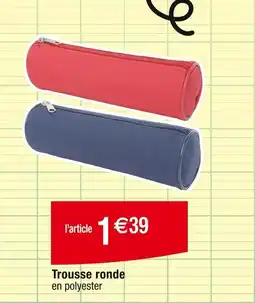 Cora x Carrefour Trousse ronde en polyester offre