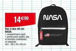 Cora x Carrefour Sac à dos 40 cm NASA offre