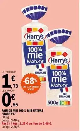 PAIN DE MIE 100% MIE NATURE "HARRY'S"