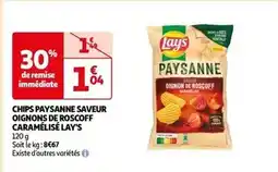 Auchan Lay's - chips paysanne saveur oignons de roscoff caramélisé offre