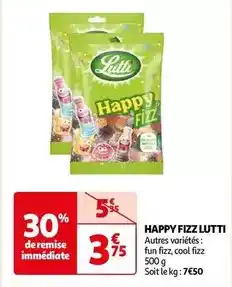 Auchan Lutti - happy fizz offre