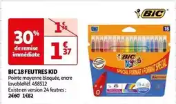 Auchan Bic - 18 feutres kid offre
