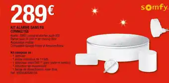 Brico Dépôt Somfy kit alarme sans fil connectée offre