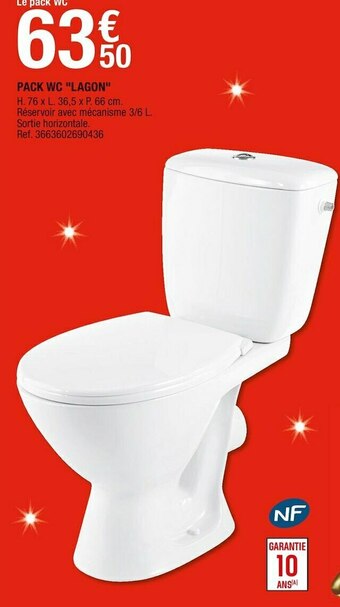 Brico Dépôt Pack wc lagon offre