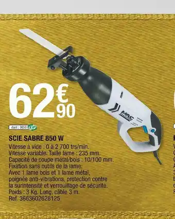 Scie sabre 850 w