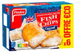 Carrefour FINDUS Colin d'Alaska façon Fish & Chips MSC surgelé Offre Eco offre
