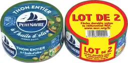 Carrefour PETIT NAVIRE Thon entier MSC offre