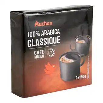 Auchan Supermarché Café Moulu 100% Arabica Auchan offre