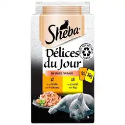 Sachets Fraîcheur En Sauce À La Volaille Pour Chat Délices Du Jour Sheba