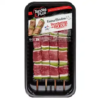 Auchan 4 Brochettes De Bœuf Tendre & Plus offre