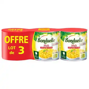 Auchan Maïs Sans Sucres Ajoutés Bonduelle offre