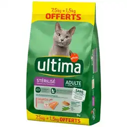 Auchan Croquettes Au Saumon Pour Chat Adulte Stérilisé Ultima offre