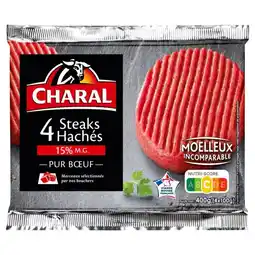 Auchan Supermarché Steaks Hachés Pur Bœuf Charal offre