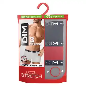 Auchan Supermarché Boxers Homme Coton Stretch Dim offre