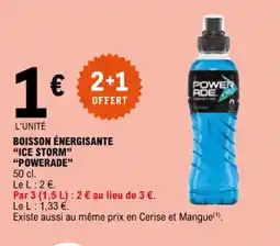 E.Leclerc BOISSON ÉNERGISANTE "ICE STORM" "POWERADE" offre