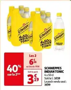 Auchan Schweppes - indian tonic offre